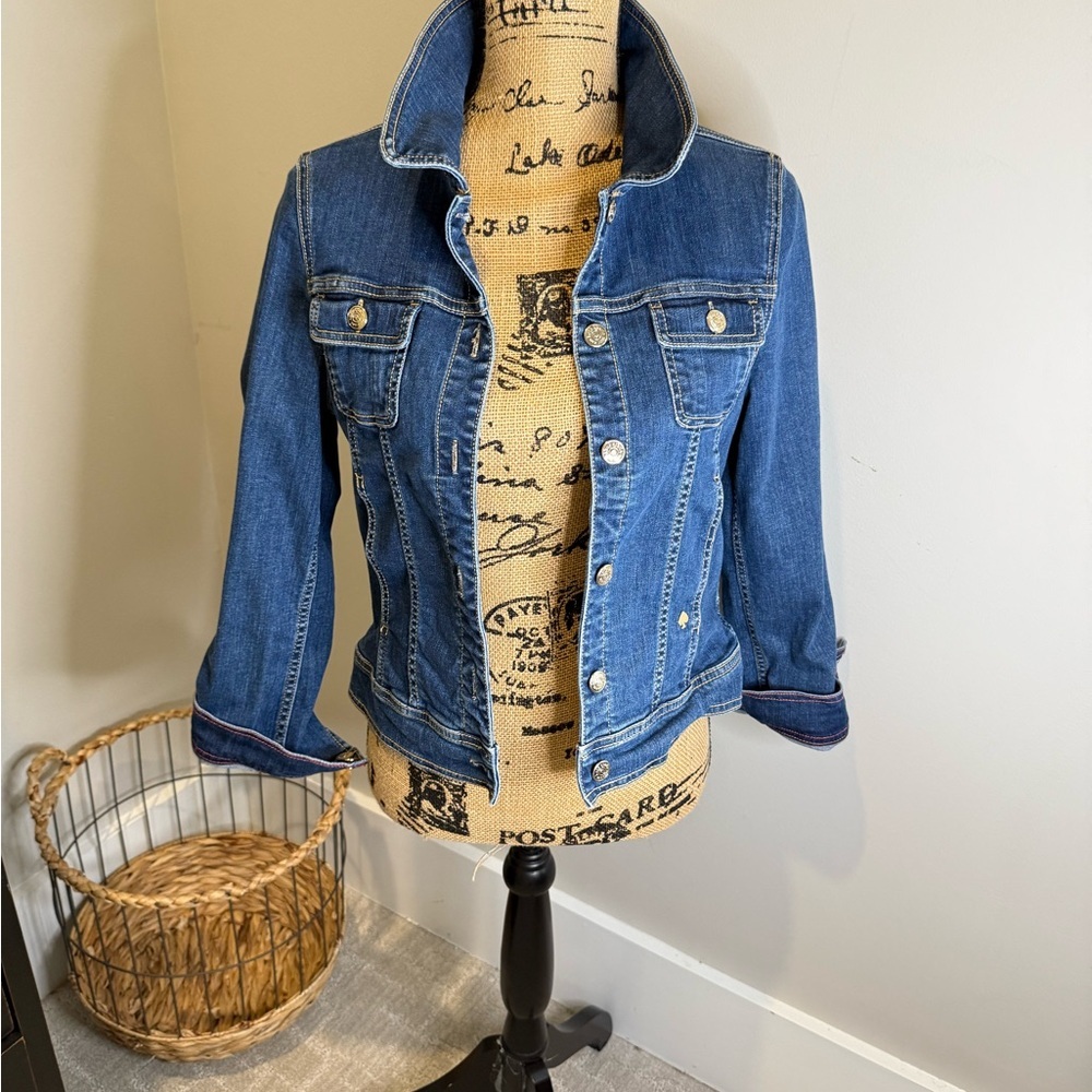 kate spade Medium Blue Denim Jacket - Picture 3 of 7